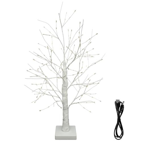 144 LED Artificial Tree Lamp with Timer, Birch Tree with LED Lights, Artificial Birch Tree for Table Decor, Fairy Light Spirit Tree Lamp, DIY Birch Tree Lamp for Table Home Bedroom Wedding Party
