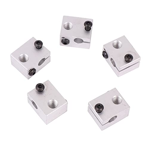 Alipis 1 Juego Calentamiento De Aluminio Para Impresora Calentador De Hot End Accesorios De Impresora Compatible Con Nozzles De Hilo 5 Piezas