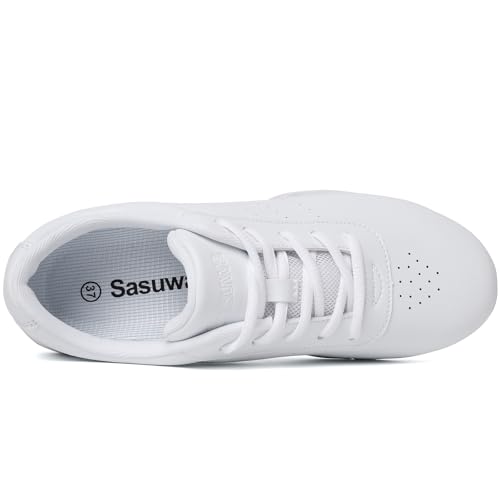 Cheer Shoes Girls White Cheerleading Dance Shoes Athletic Tennis Competition Sport Training Sneakers Youth Lightweight Cheer Shoes3