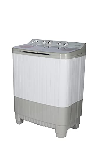 Image of Lloyd Havells 9 Kg 5 Star Semi-Automatic Top Load Washing Machine (Lwms90Ht1 Grey, Floral Pattern Toughened Glass Lids)