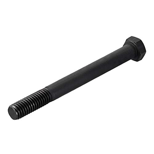 Image of uxcell 1 /2-13 * 4-1 /2'' Hex Head Screw Bolts Fastener Grade 5 UNC Carbon Steel Black 2pcs