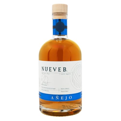 NUEVE B Añejo Premium Tequila aus 100% Agave | Handgefertigt in Limitierte Auflage | 38% vol. 0,7l Flasche
