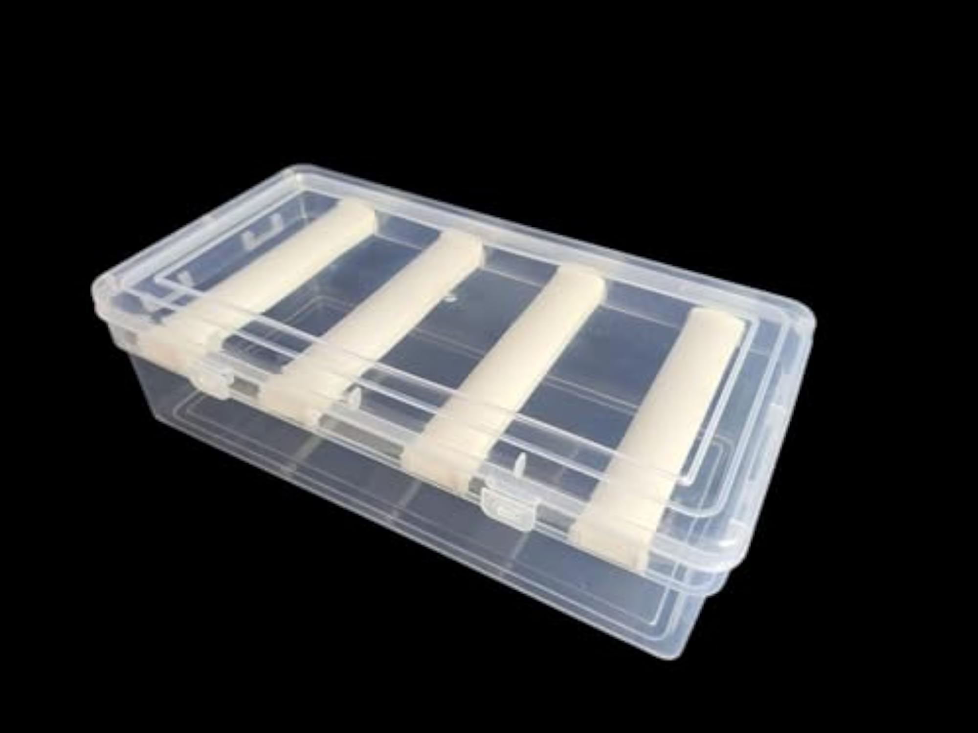 Plastic Adjustable 4 Rod Bangle Box Organizer