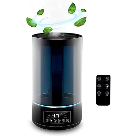 JUNG GRUNDIG Luftbefeuchter 4,3 L mit Fernbedienung & Timer schwarz, Aroma Diffuser, Raumbefeuchter, Raumluftbefeuchter, Diffusor mit Nachtlicht, für alle Räume Cover