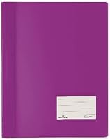 5er Sparpack DURABLE Hunke & Jochheim Schnellhefter DURALUX®, transluzente Folie, für A4 Überbreit, 280x332mm (lila, 5 Stück)