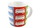 Produktbild BRISA VW Collection - Volkswagen Große Keramik Kaffee-Tee-Cappuccino-Tasse-Becher-Haferl im T1 Bulli Bus Design (Multicolor/Bunt)