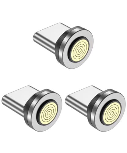 EndlesShine 9 Épingles Câble De Charge Magnétique Connecteurs pour Appareils Android Type C Chargement Rapide(3 Packs), Adaptateur De Câble Magnétique...