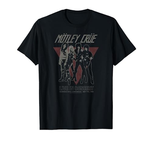 Mötley Crüe Vintage Glendale T-Shirt, Men, Black, X-Large