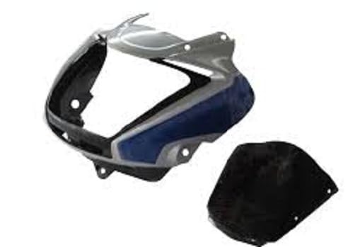 TAWAR ENTREPRISE Front Headlight Visor for I Smart (Silver/Blue)