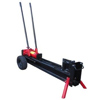 手動薪割り機 車輪付き 黒と赤　hls-12t シンセイ 新型手動式薪割り機12t HLS-12T 1台（直送品） - アスクル