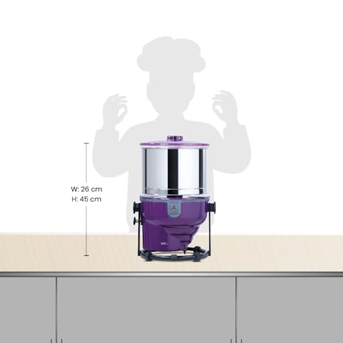 Image of Tilt DX Wet Grinder, 2L Capacity, 120W, 1440 RPM, 5 Years Warranty, ABS Body, Tilting Body for Ease of use, Stainless Steel Drum (2 Litre, Purple)