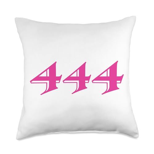 Angel 444 Protection Spirit Guide Numbers Messages Angelcore Throw Pillow