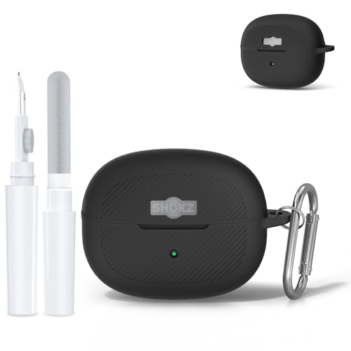 For SHOKZ OpenDots ONE ��p �V���R���ی�P�[�X�Z�b�g �ϏՌ��E�h�o�݌v �����[�d�\ 3�F�W�J �����E�F�C�t�b�N���N���[�i�[�t�� �C���z���{�̕ʔ� (�u���b�N)