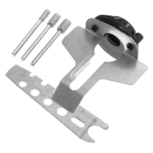UPKOCH Kit Afilador Eléctrico para Cadena de Motosierra con Guía y Accesorio Multifunción Herramienta de Afilado y Pulido para Dentadas Compatible Mayoría de Cadenas de Motosierra Color