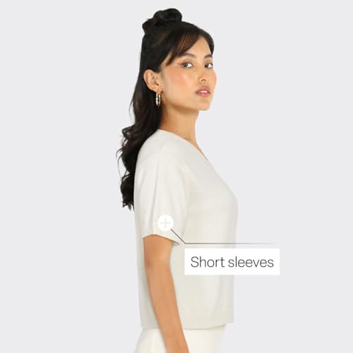 Image of BlissClub Women's Move All Day CottonKnit Crop Top