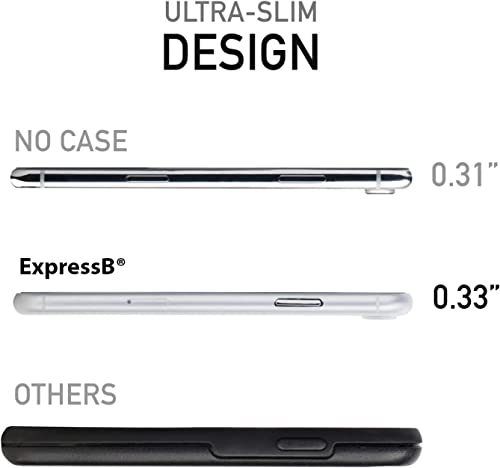 Image of ExpressB Compatible iPhone XR Case 6.1 Inch (2018) Ultra-Thin Hard Cover Slim Fit [0.35mm] Thinnest Protect Bumper for iPhone XR [ Semi-Transparent ] Lightweight - Matte Frost White
