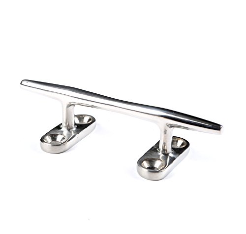 Mxeol Boat Cleats 8 Inch Dock Cleat Rope Tie Off Cletes Stainless Steel Marine (Pair) #TOP2