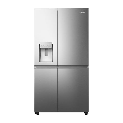 Hisense RS818N4TIE Frigorifero Side By Side, 632 L, Classe E, Inox
