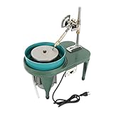 2800Rpm Gemstone Flat Grinder Gem Faceting Machine Grinding Jewelry Lapidary Cutting Polisher Freely Adjusted Scales Angles Height Low Noise Carving Drilling Polishing Cleaning Descaling Dentures