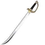 KIUMI 西洋刀 西洋剣 刀 剣 樹脂製 全長76cm 海賊刀 レイピア サーベル ジャックスパロウ ジャック船長 黒ひげ コスプレ ジョニー・デップ パイレーツ・オブ・カリビアン 演劇用 サーベル アニメ サン ジョージサーベル ブラック・ベアード pirates of the caribbean commanding sword 海賊 強盗 馬賊 P19 (1本)
