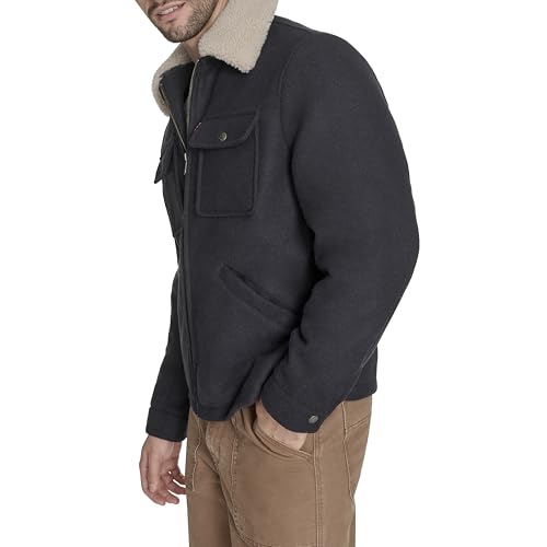 Levi's Men's Wool Blend Depot Jacket with Sherpa Collar3