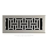 Decor Grates AJH412-NKL Floor Register, 4 x 12, Nickel