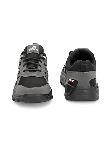 Image of Leo's Fitness Men's Water Resistant Outdoor Trekking Shoe, Lace-Up Trail Running Sports Sneakers, Hiking Shoes for Men