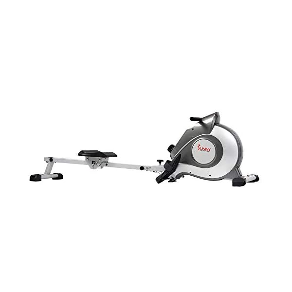 Sunny-Health-Fitness-Magnetic-Rowing-Machine-Rower-with-LCD-Monitor Sunny Health & Fitness Magnetic Rowing Machine Rower with 8-Level Resistance, Extended Slide Rail & Digital LCD Display - SF-RW5515