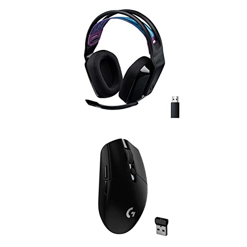 Image of Logitech G535 Lightspeed Wireless Gaming Headset + G305 Lightspeed Wireless Gaming Mouse - Black