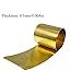 PZRT 0.1x50x1000mm Brass Sheet Roll, Metal Foil Plate 0.1mm Thickness