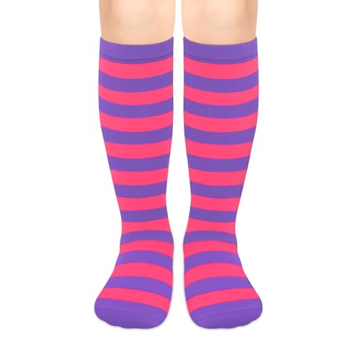 Image of Olreco 1 Pack Toddler Kids Youth Soccer Socks Girls Boys Baseball Socks Youth Knee High Softball Football Accessories Cotton