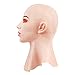 Maedack 3D Realistic Female Latex Head Cover - Halloween Cosplay Drag Queen Fancy Dress Headgear, Funny Party Props
