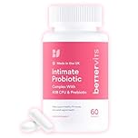 Bettervits Intimate Probiotics for Women & Bacterial Vaginosis Care | Vaginal Probiotics for Intimate Flora with Ashwagandha, Vitamin C, D3 Complex - Supports Gut Health & PH Balance - 60 Capsules