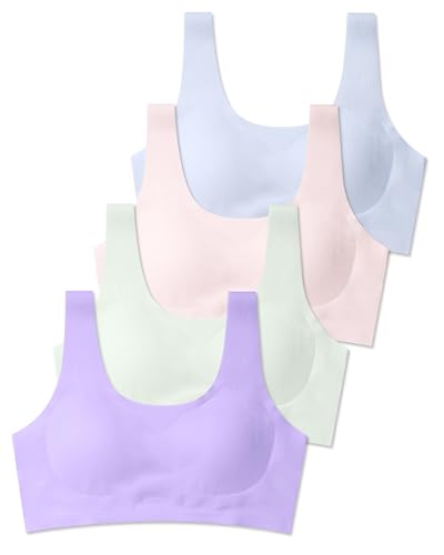 SALIA GIRL Training Bras for Girls 10-16 Sports Seamless Bra with Removable Padding Bras