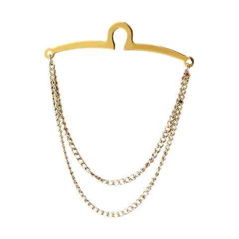 Baoblaze Gold Necktie Link Chain Clip Cover