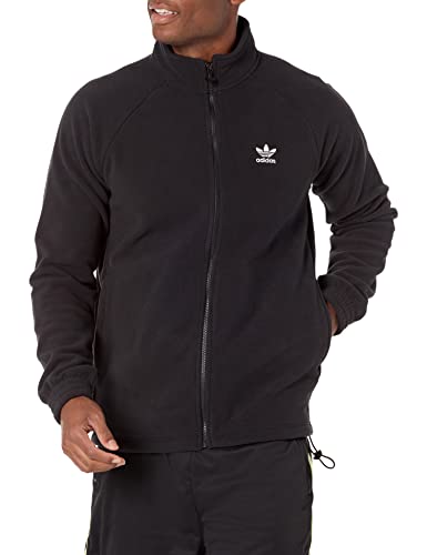 Image of adidas Originals Men's Adicolor Trefoil Teddyfleece Jacket