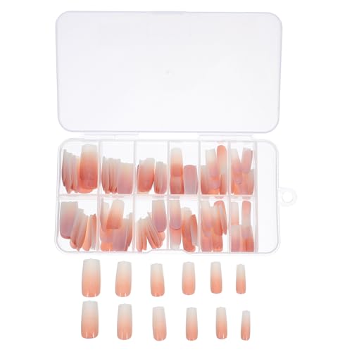 Gogogmee 120 Piezas Uñas Postizas Cortas Degradadas Uñas de Cobertura Completa Desmontables para Manicura Rápida Reutilizables y Cómodas para Fiestas y Uso Diario