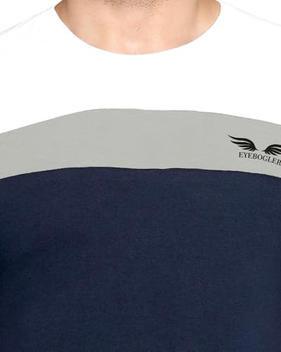 Image of Noble Monk Men Regular Fit T-Shirt | Round Neck | Half Sleeve | Self Design | Casual T Shirt for Men