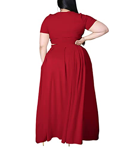 Flowy Red Boho Set for Curvy Queens - Image 5