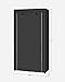 SONGMICS Portable Closet, Clothes Storage Organizer with 6 Shelves, 1 Clothes Hanging Rail, Non-Woven Fabric Closet, Metal Frame, 34.6 x 17.7 x 66.1 Inches, Black URYG84BK