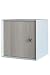 Produktbild FACKELMANN Unterschrank IX! / Badschrank mit Soft-Close-System/Maße (B x H x T): ca. 35 x 35 x 30 cm/hochwertiger Schrank/Türanschlag frei wählbar/Korpus: Weiß/Front: Braun/Breite 35 cm