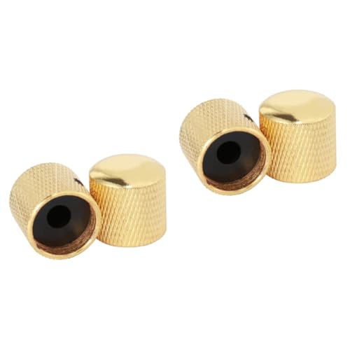 NULYLU 2sets Electric Bass Guitar Volume Knobs Replacement Bass Knobs Tone Control Set 2pcs*2