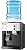 SHIOUCY Top Loading Water Cooler Dispenser - Desktop Electric Hot and Cold Dispenser,3 Temperature Settings Boiling Water, Normal Water,Ice (46-59 Degree F ) for 1 to 5 Gallon Bottles, White