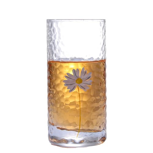 Tazas de agua de vidrio para banquetes y fiestas con motivos florales de Oriente 8