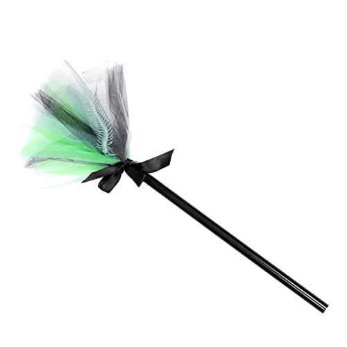 minkissy Halloween Broomstick Glow-in-The-Dark Feature Decor for Parties Besom for Boys and Girls Strong Durable