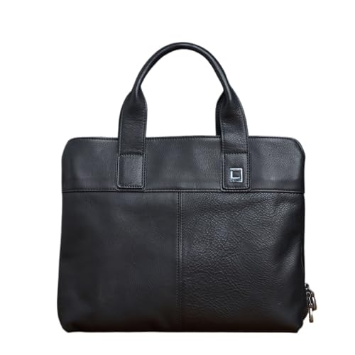 Leather Briefcase Men Bag Business Handbag Male 14inch Laptop Shoulder Bags Men Briefcase