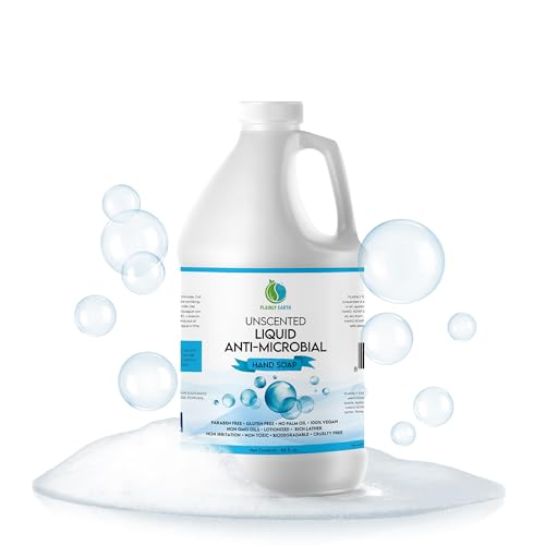 Plainly Earth Deep Cleansing Hand Soap 64 oz Bulk Refill - Gentle Uncented Moisturizing Liquid Hand Wash for Kitchen and Bathroom