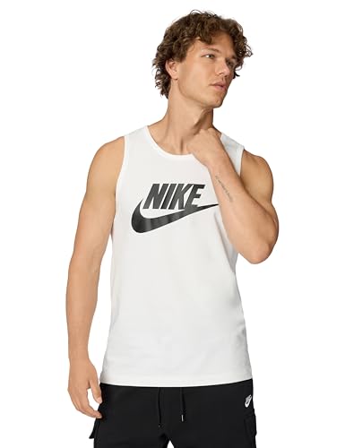 Nike AR4991 M NSW Tank Icon Futura Vest Mens White/Black L