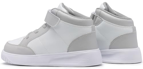 Toddler Boys Running High Top Sneakers Girls Shoes Casual Lightweight Walking Kids Gym Shoes Grey 73