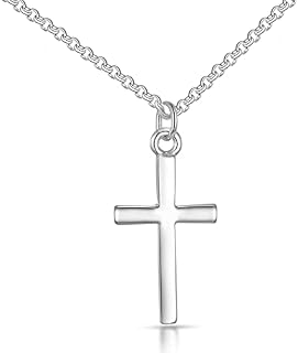 Philip Jones Silver Plated Cross Necklace
